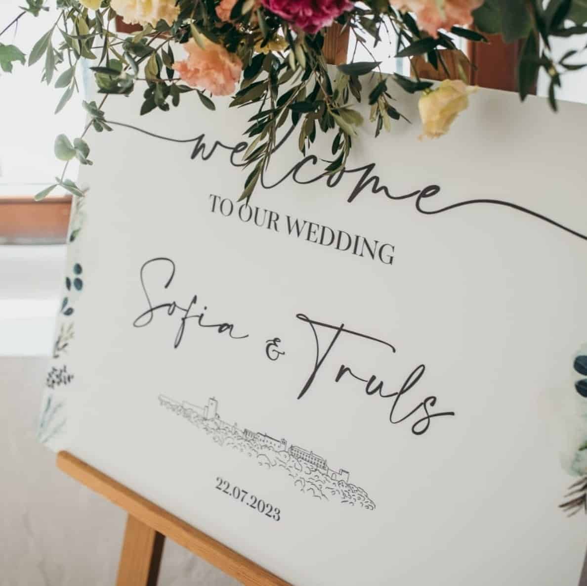 Placa de Boas-Vindas